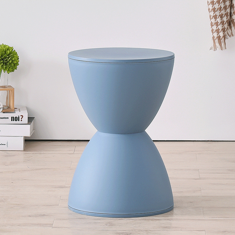 Plastikust tool, paksendatud majapidamise loominguline söögilaua tool, lihtne kõrge pink, Põhjamaade elutoa ümmargune Dengzi printsi tool