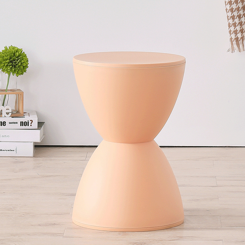 Plastikust tool, paksendatud majapidamise loominguline söögilaua tool, lihtne kõrge pink, Põhjamaade elutoa ümmargune Dengzi printsi tool