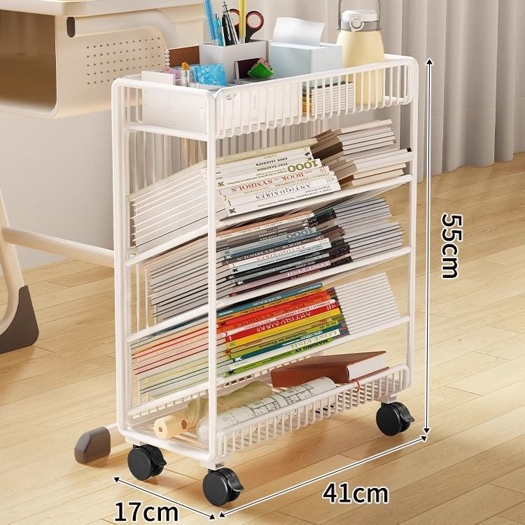 Liigutatav põrandariiul Raamaturiiul Mitmekihiline ratastega hoiuriiul Õpilase klassiruumi raamaturiiul Raudlaua külgmine raamaturiiul