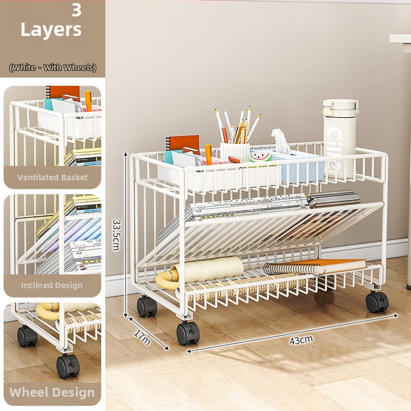 Liigutatav põrandariiul Raamaturiiul Mitmekihiline ratastega hoiuriiul Õpilase klassiruumi raamaturiiul Raudlaua külgmine raamaturiiul