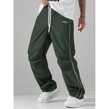 Διασυνοριακό Εξωτερικό Εμπόριο High Street Ρετρό Λειτουργικά Παντελόνια, Ανδρικά Αθλητικά Παντελόνια σε Στυλ Χονγκ Κονγκ, Χαλαρά Ίσια Μακριά Παντελόνια