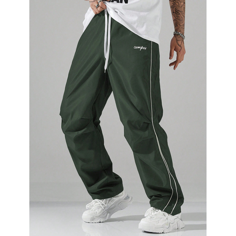 Piiriülese väliskaubanduse peatänava retro funktsionaalsed püksid, meeste Hongkongi stiilis spordi- ja vabaajapüksid, lahtised sirged pikad püksid