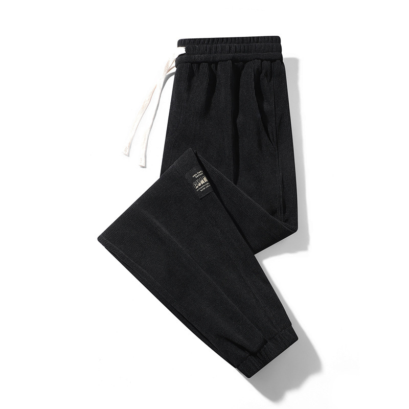 2024. aasta uued kevad- ja sügisesed mitmekülgsed mugavad kordvelvetist vabaajapüksid