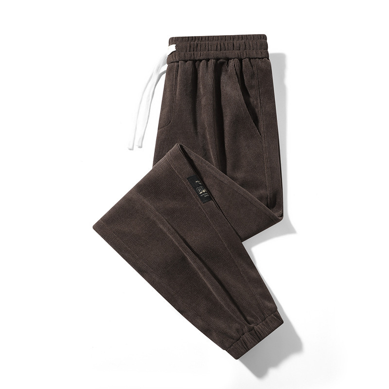 2024. aasta uued kevad- ja sügisesed mitmekülgsed mugavad kordvelvetist vabaajapüksid