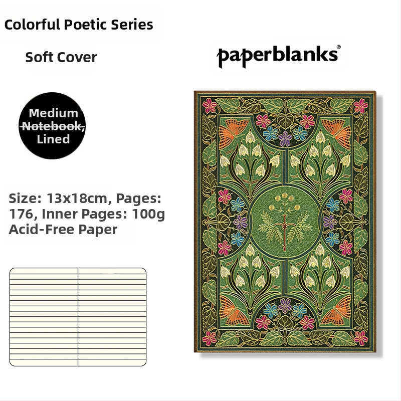 Värviline poeetiline märkmik Mimosa armastuse luule märkmik loominguline väike värske käsiraamat õpilasele peen kingitus