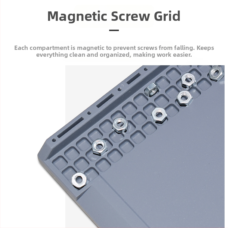 Работна маса за ремонт на компютърни и мобилни телефони с магнитна топлоизолационна подложка, силиконова, устойчива на висока температура, подложка за маса за заваряване с пистолет за горещ въздух