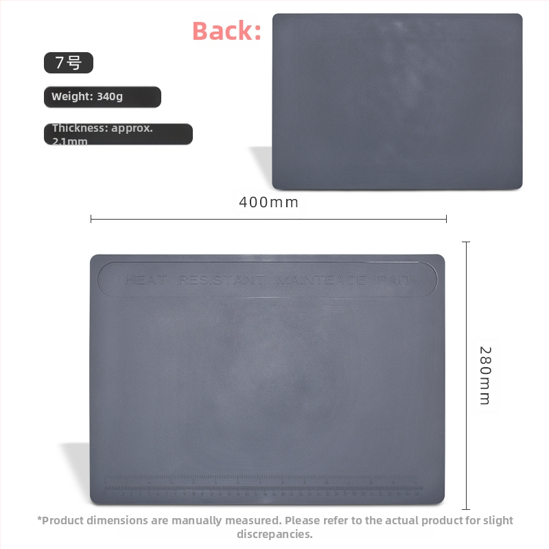 Datora un mobilā tālruņa remonta darbagalds ar magnētisku siltumizolācijas paliktni, silikona augstas temperatūras izturīgs galda paliktnis, karstā gaisa pistoles metināšanas galda paliktnis