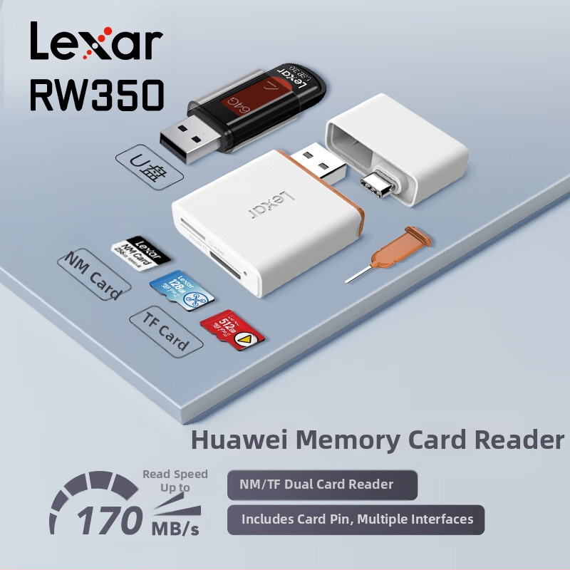 „Lexar“ kortelių skaitytuvas SD TF kortelė Cfexpress kortelė didelės spartos C tipo sąsaja 3.0 kamera Cfe kortelių skaitytuvas