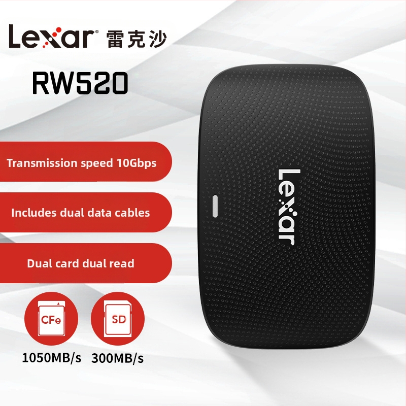 „Lexar“ kortelių skaitytuvas SD TF kortelė Cfexpress kortelė didelės spartos C tipo sąsaja 3.0 kamera Cfe kortelių skaitytuvas