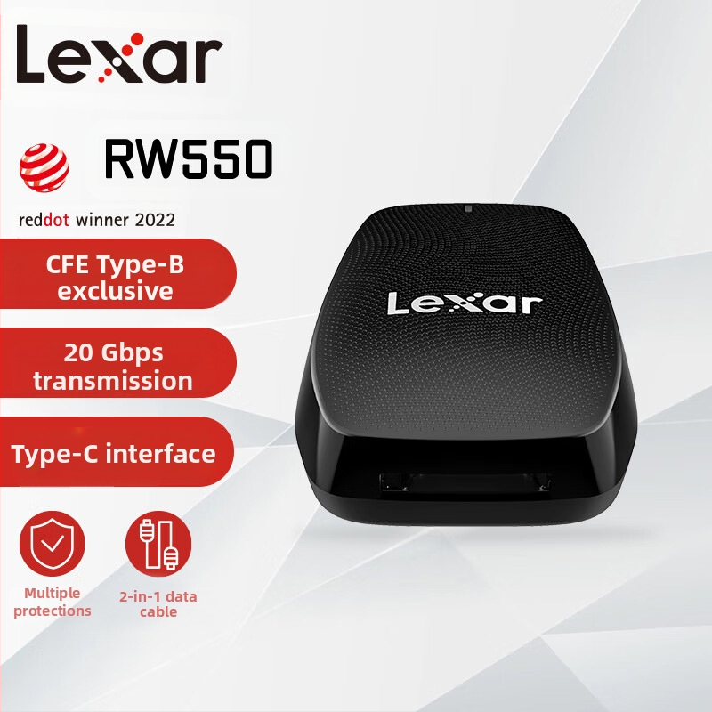 „Lexar“ kortelių skaitytuvas SD TF kortelė Cfexpress kortelė didelės spartos C tipo sąsaja 3.0 kamera Cfe kortelių skaitytuvas