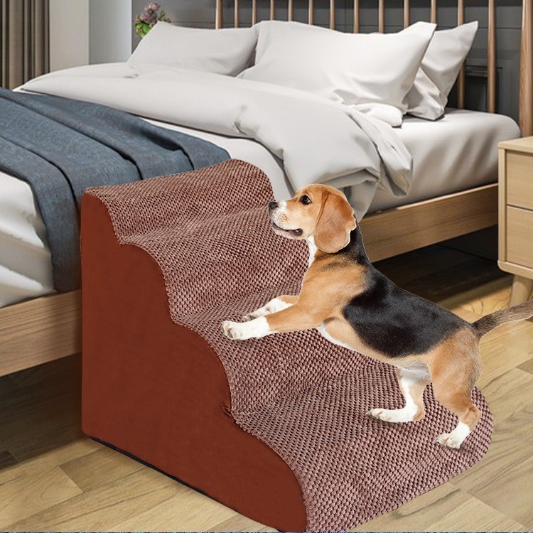 Стълби за домашни любимци, стълба за катерене за домашни любимци, гъбени стъпала, малко куче, плюшено мече, разтегателен диван, наклонени стълби за домашни любимци