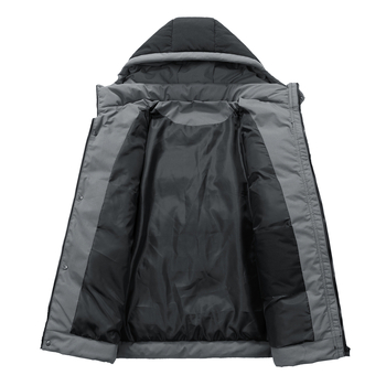 Sügis ja talv Uued noorte paksendatud soojad puuvillased riided Meeste kapuutsiga lahtised vabaaja moe triibulised puuvillast polsterdatud mantlid