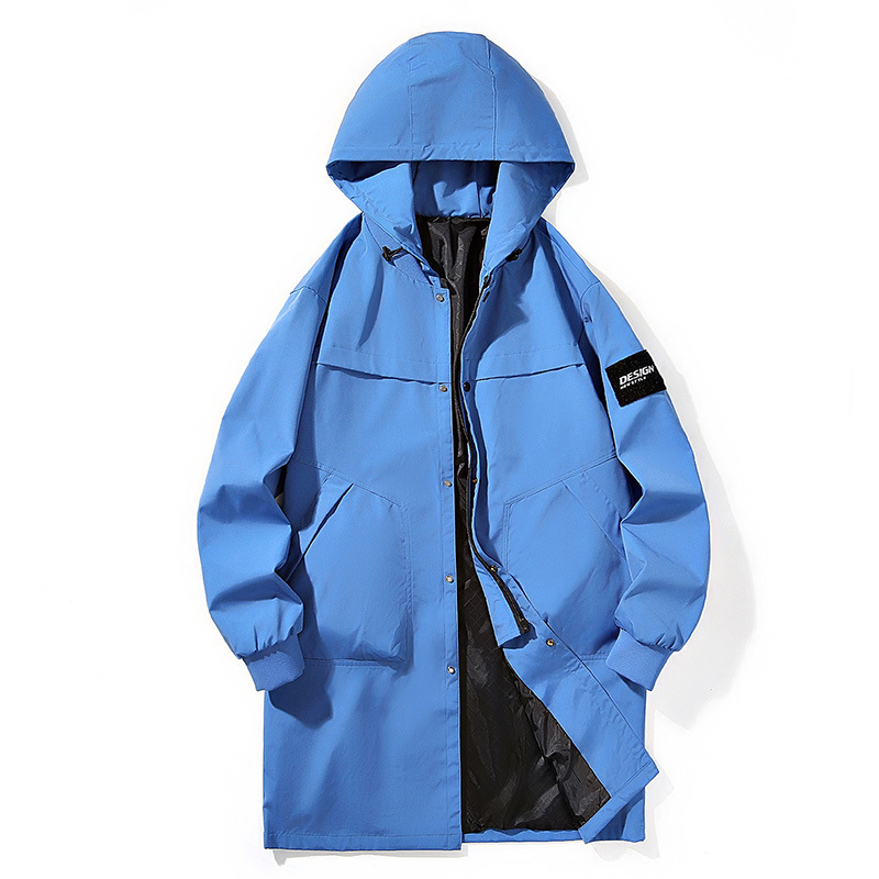 L-9XL Μεγάλο μέγεθος Μακρύ αντιανεμικό μπουφάν ανδρικό, φθινοπωρινό και χειμερινό, μοντέρνο, ανδρικό, all-match, με βαμβακερή επένδυση, plus size