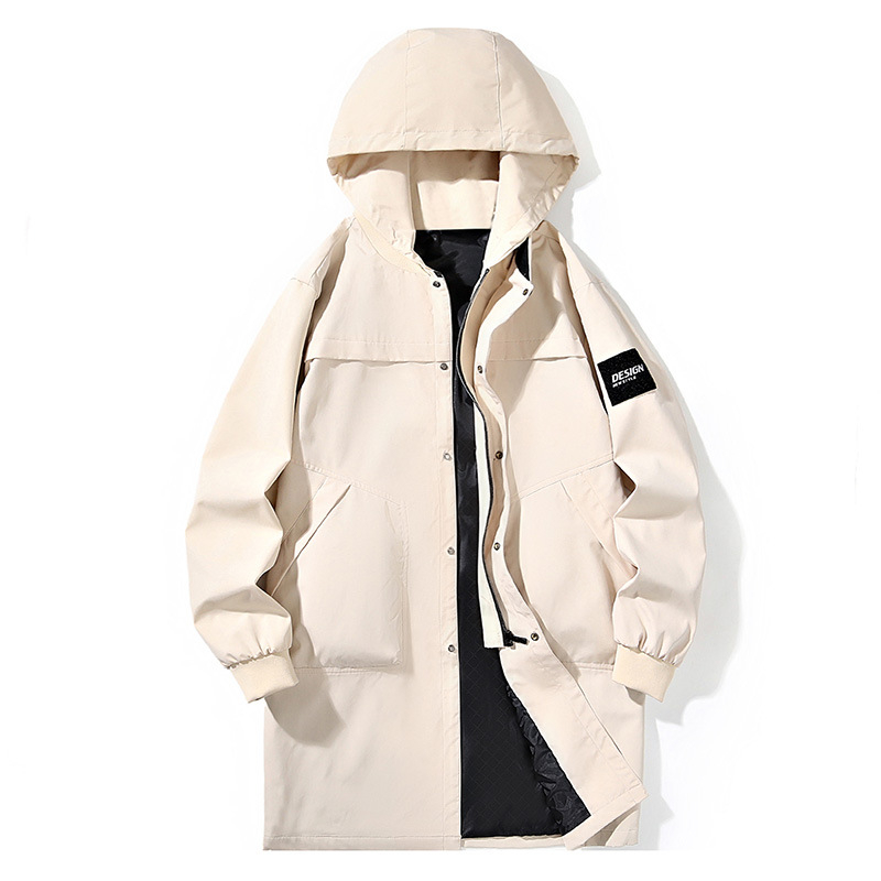 L-9XL Μεγάλο μέγεθος Μακρύ αντιανεμικό μπουφάν ανδρικό, φθινοπωρινό και χειμερινό, μοντέρνο, ανδρικό, all-match, με βαμβακερή επένδυση, plus size