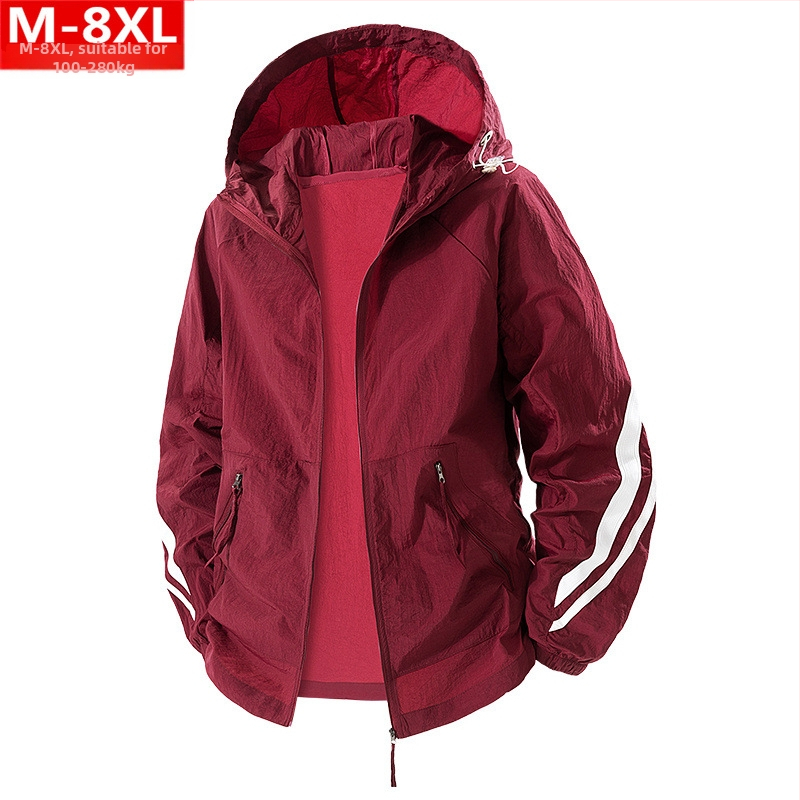 Vasaras moderna vīriešu elpojoša plāna ledus zīda jaka resniem vīriešiem, lielizmēra, brīva, ātri žūstoša ādas saules aizsardzības apģērba