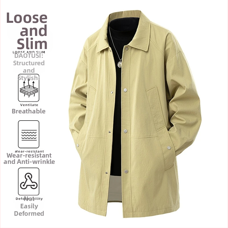 AOLADA plius dydžio naujas švarkas japoniškas vidutinio ilgio viršutinis laisvas patogus paprasto dizaino universalus laisvalaikio švarkas
