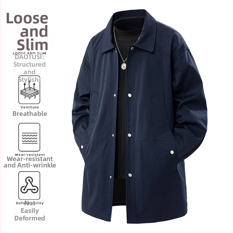 AOLADA plius dydžio naujas švarkas japoniškas vidutinio ilgio viršutinis laisvas patogus paprasto dizaino universalus laisvalaikio švarkas