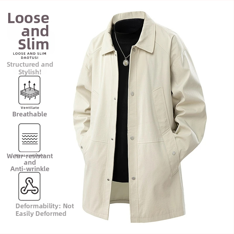 AOLADA plius dydžio naujas švarkas japoniškas vidutinio ilgio viršutinis laisvas patogus paprasto dizaino universalus laisvalaikio švarkas