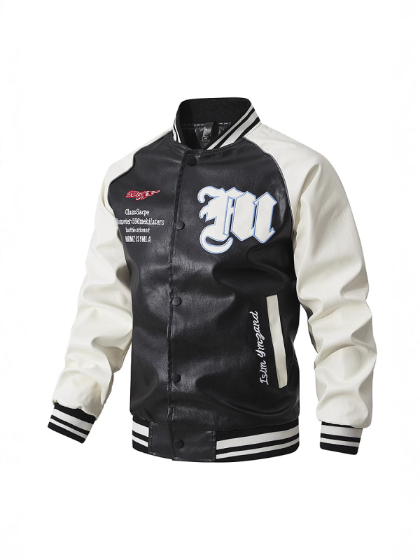 Plus size prekogranična američka stilska moderna jakna od PU kože za muškarce i žene istog stila s vertikalnim ovratnikom za parove, motociklistička jakna za muškarce, trendi brend