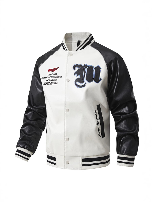 Plus size prekogranična američka stilska moderna jakna od PU kože za muškarce i žene istog stila s vertikalnim ovratnikom za parove, motociklistička jakna za muškarce, trendi brend