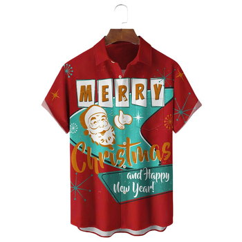 Χαβανέζικο Πουκάμισο με Ριγέ Αγκράφα, Κοντομάνικο Ανδρικό Πουκάμισο με Χαβανέζικο Στάμπα