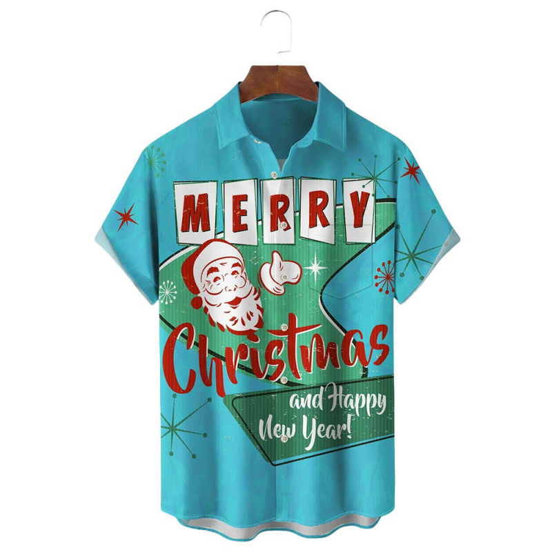 Hawaii särk triibulise pandlaga lühikeste varrukatega meeste Hawaii mustriga särk