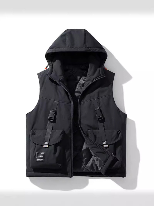 Medvilninė liemenė Retro daugiakišenė darbo liemenė vyrams madinga prekės ženklo gatvės laisva viršutinių drabužių plius trąšų prailginanti medvilninė striukė tarpvalstybinė