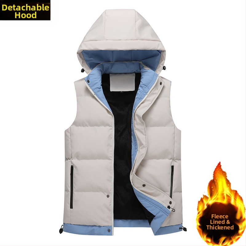 Ανδρικό γιλέκο φθινοπώρου και χειμώνα συν βελούδινο παλτό από πούπουλο βαμβακερό γιλέκο ζεστό γιλέκο Κορεάτικο γιλέκο μόδας για ζευγάρια