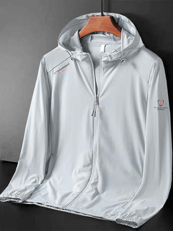 Päikesekaitseriided meestele suvine uus õhuke nailonist jääsiidist õuejope sportlik kerge pluss-suuruses