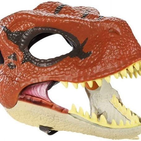 Амазонска маска за динозавър Велоцираптор с движеща се уста, животно за Хелоуин, маска на тиранозавър рекс, коледна шапка