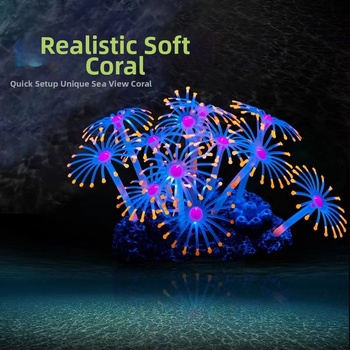 Akvaariumi akvaariumi maastik korallioksaga koore simulatsioon võltsveetaimed mereveepaagi kaunistus merevaate teema stseen