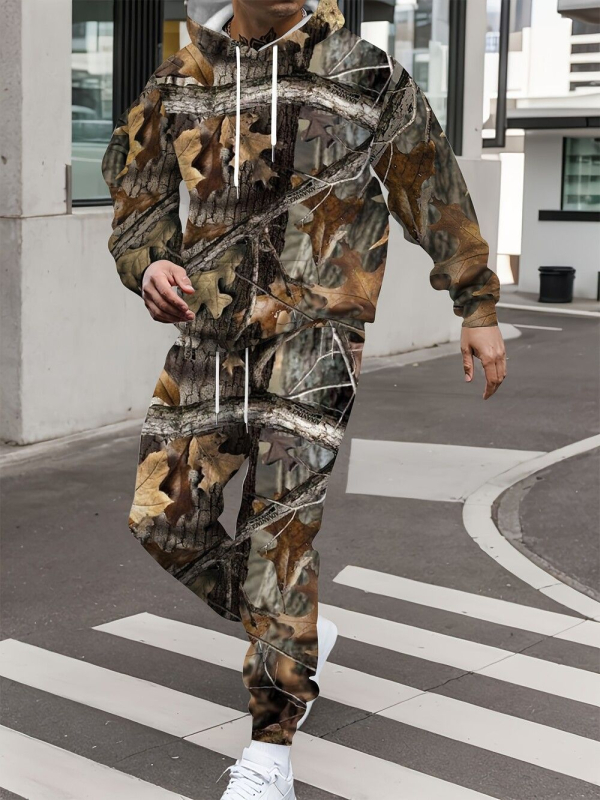 Piiriülene Amazoni sügis- ja talvemoe hiphop kapuutsiga kampsun, varvastega püksid, meeste 3D-digitaalprintimine