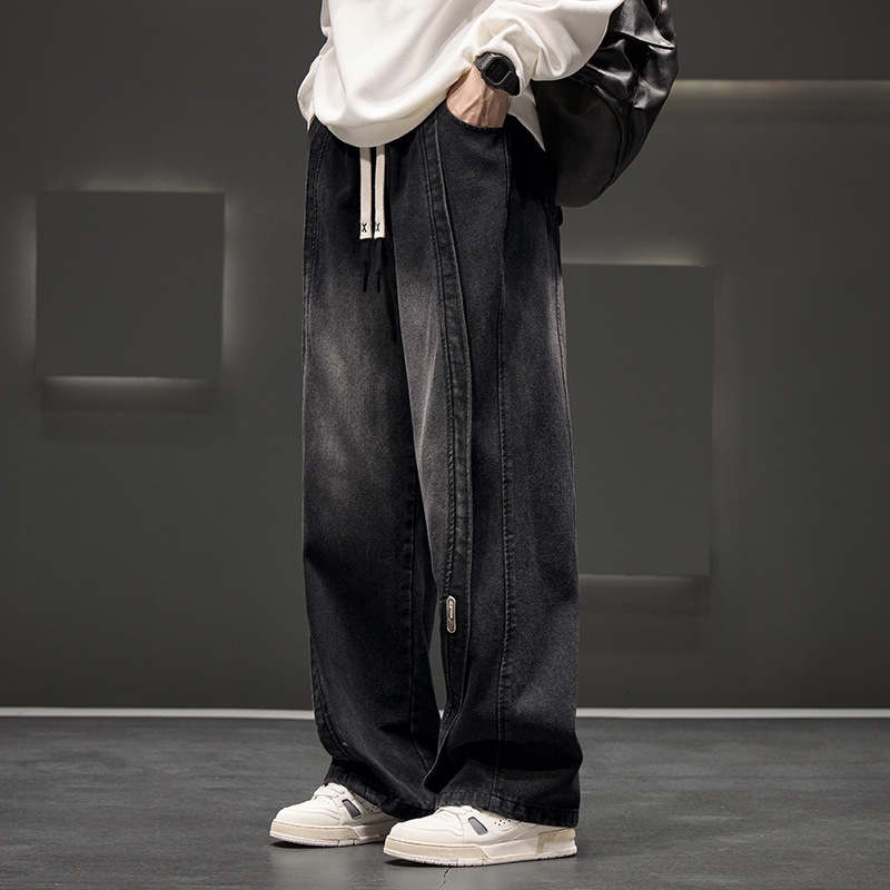 Postaköltség JYF-A501 Őszi új, nehéz, plusz műtrágya, növelt lábbeli csomag, munkaruha, szőtt nadrág, árkontroll 69 jüan