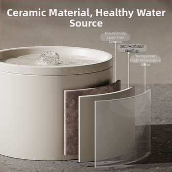 Αυτόματος Διανομέας Νερού Cat Κινητό Αθόρυβο Φίλτρο Κυκλοφορίας Κεραμικός Ταΐστης Νερού για Κατοικίδια Amazon Cross-Border Wholesale