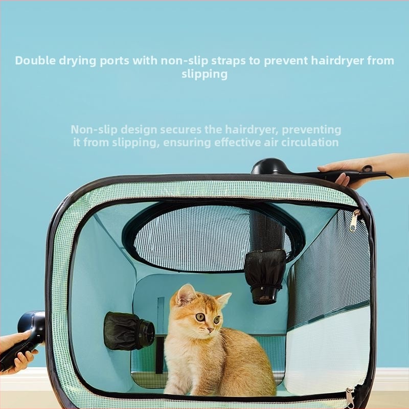Cutie de uscare pliabilă pentru pisici, pentru baie și uscare, pentru uz casnic, cutie de uscare de mare capacitate, pentru pisici și animale de companie