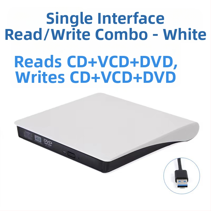 Unitate optică externă DVD, Blu-Ray, USB, fără driver, CD player, citire computer, VCD, arzător de discuri optice externe