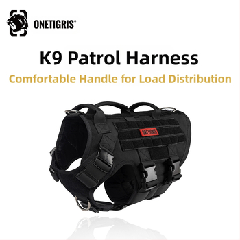 One Tiger [Blasting] koera rinnarihm k9 taktikaline veojõuköis vest keskmise suurusega suurele koerale rinnal seljaga kõndimiseks koer