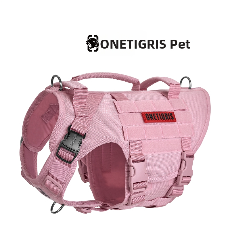 One Tiger [Blasting] koera rinnarihm k9 taktikaline veojõuköis vest keskmise suurusega suurele koerale rinnal seljaga kõndimiseks koer