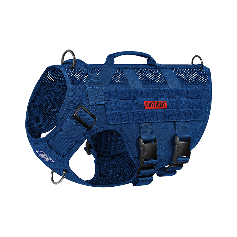 One Tiger [Blasting] koera rinnarihm k9 taktikaline veojõuköis vest keskmise suurusega suurele koerale rinnal seljaga kõndimiseks koer