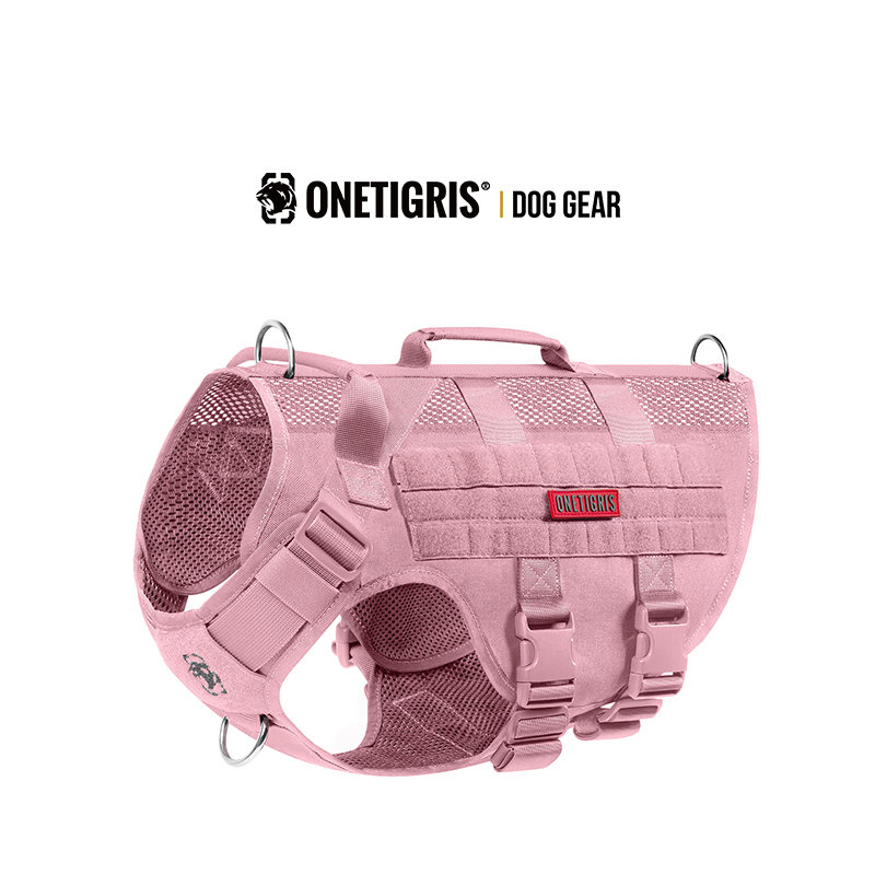 One Tiger [Blasting] koera rinnarihm k9 taktikaline veojõuköis vest keskmise suurusega suurele koerale rinnal seljaga kõndimiseks koer