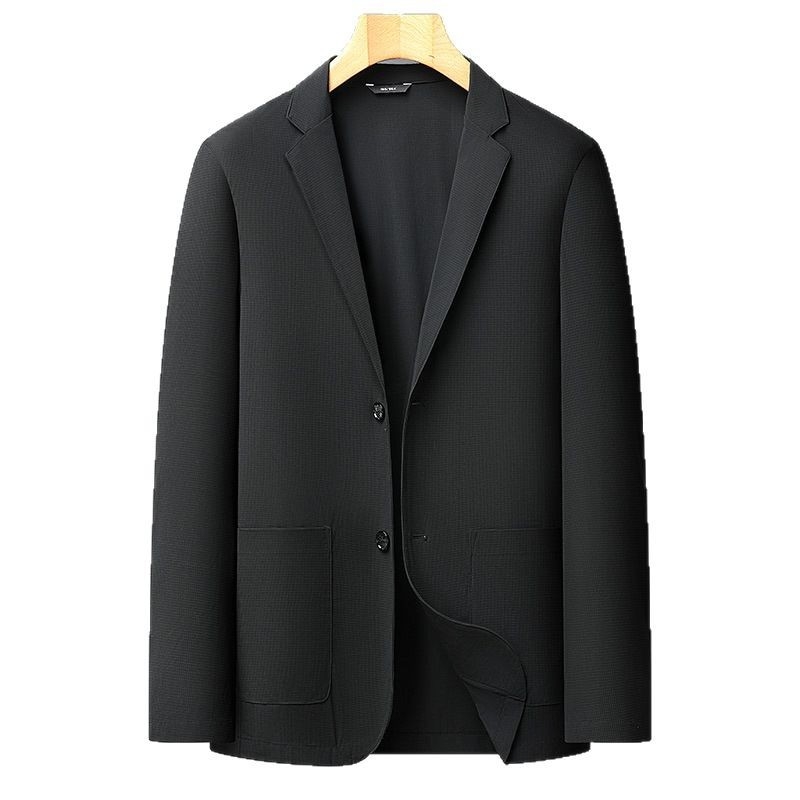 „Fat Brother 2025“ pavasario ir vasaros plonas vyriškas ledo šilko kvėpuojantis elastingas laisvalaikio kostiumas ir didelio dydžio švarkas