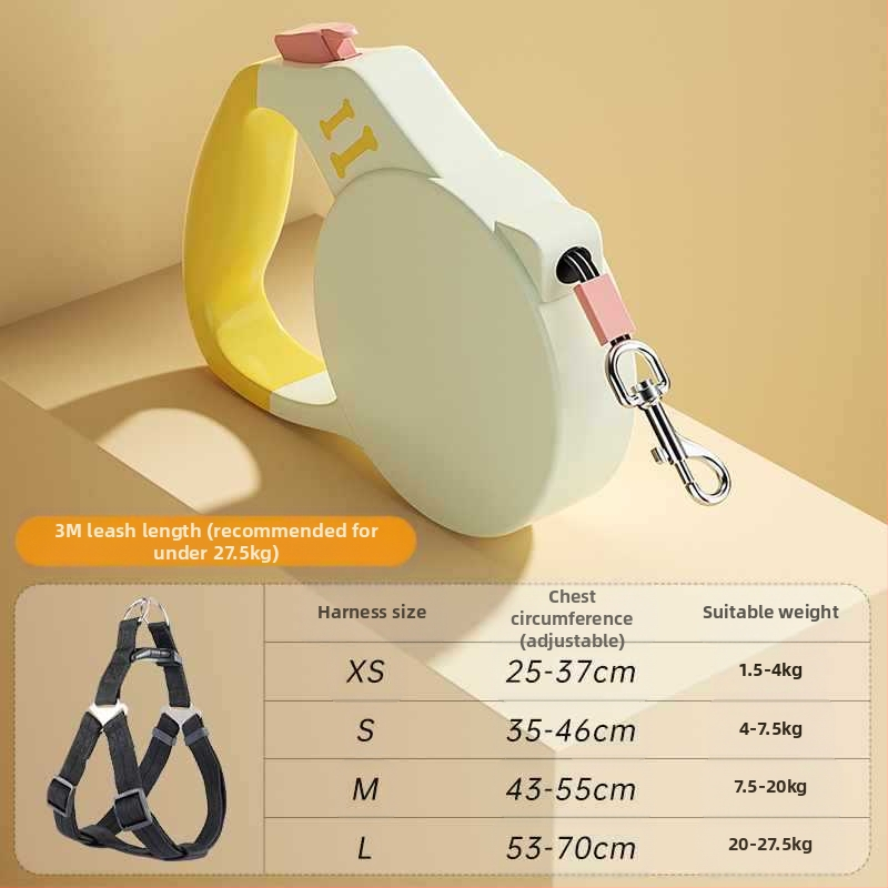 Ketiga väikese koera Chai koerarihm koerarihm lemmikloomale sissetõmmatav automaatne corgi koera jalutuskäigu rihm kutsikale