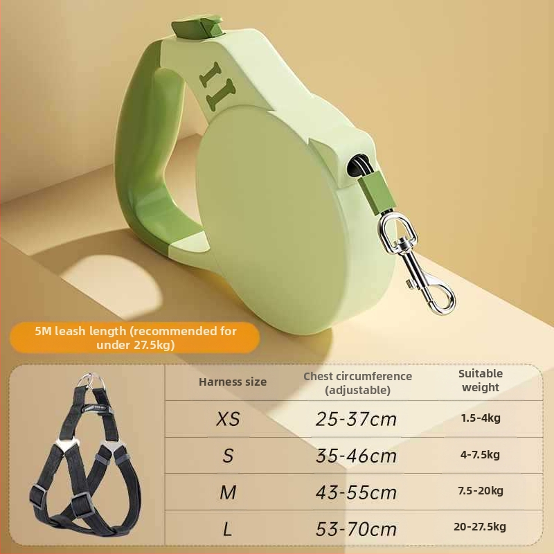 Ketiga väikese koera Chai koerarihm koerarihm lemmikloomale sissetõmmatav automaatne corgi koera jalutuskäigu rihm kutsikale