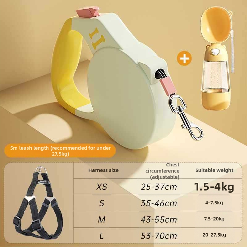 Ketiga väikese koera Chai koerarihm koerarihm lemmikloomale sissetõmmatav automaatne corgi koera jalutuskäigu rihm kutsikale