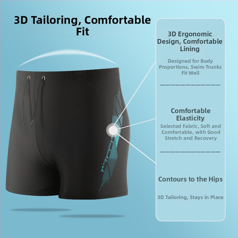 Мъжки бански гащета, нови, анти-срамни, модни, за възрастни, големи размери, свободни, професионални, мъжки бански гащета за плаж, горещи извори