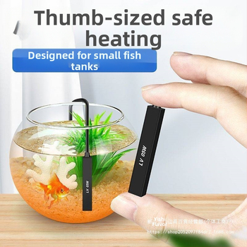 Akvárium fűtőrúd kicsi mini intelligens hőmérséklet-szabályozó irodai asztali üveg kerek henger automatikus hőmérséklet-szabályozó fűtőrúd