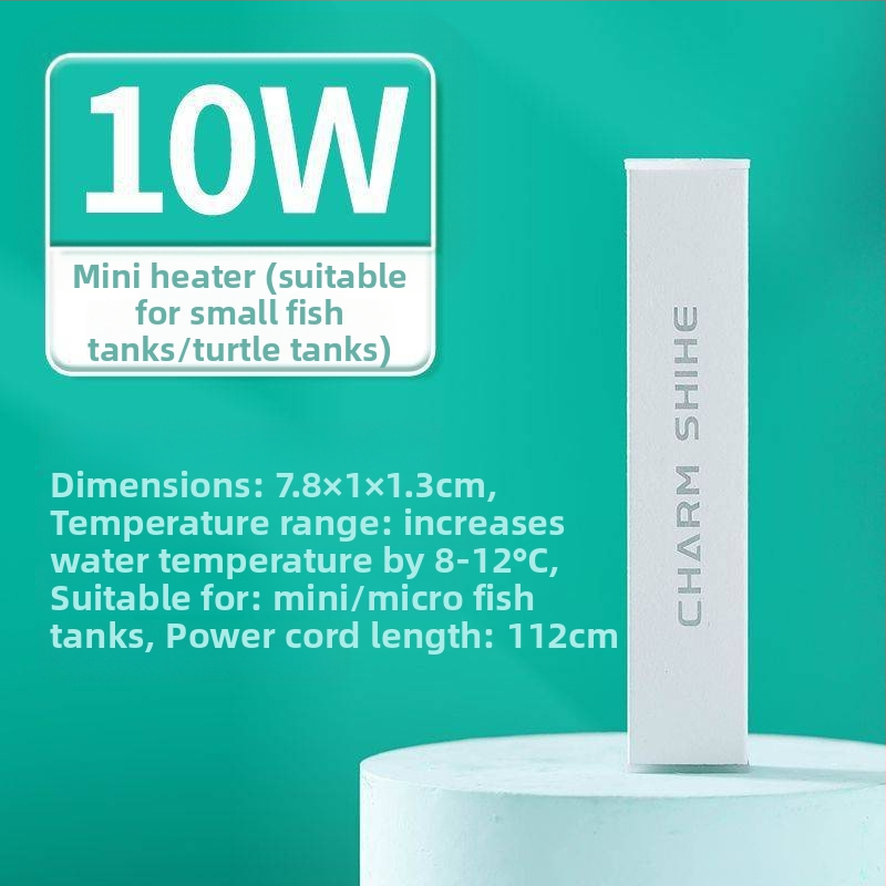 Akvárium fűtőrúd kicsi mini intelligens hőmérséklet-szabályozó irodai asztali üveg kerek henger automatikus hőmérséklet-szabályozó fűtőrúd