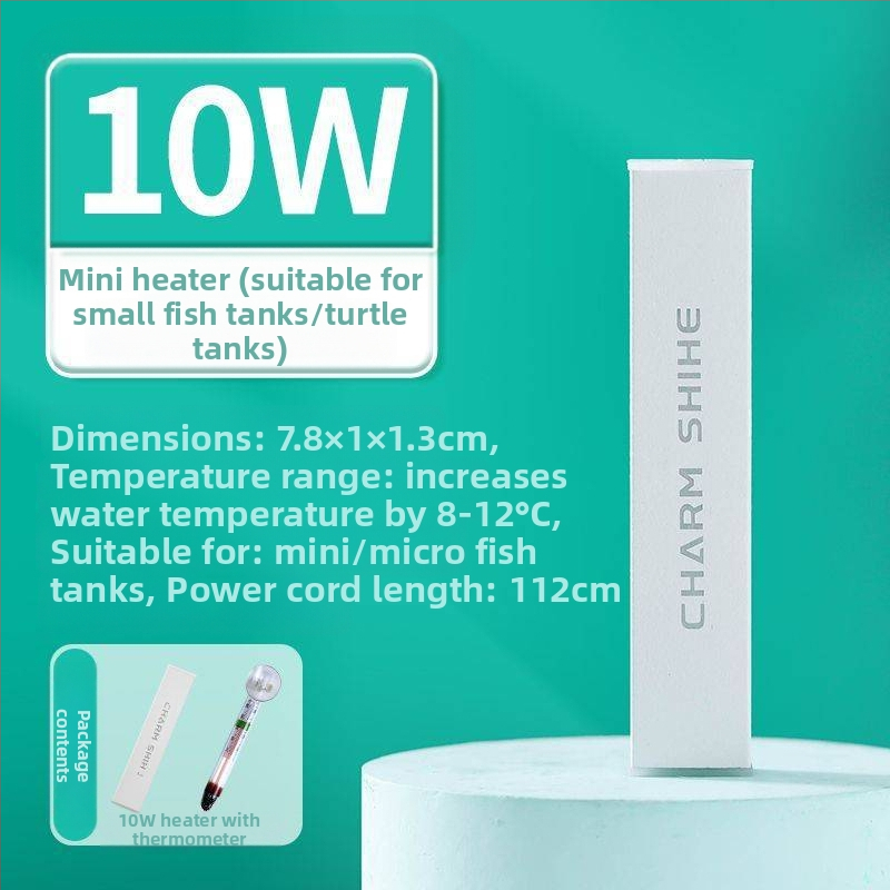 Akvárium fűtőrúd kicsi mini intelligens hőmérséklet-szabályozó irodai asztali üveg kerek henger automatikus hőmérséklet-szabályozó fűtőrúd