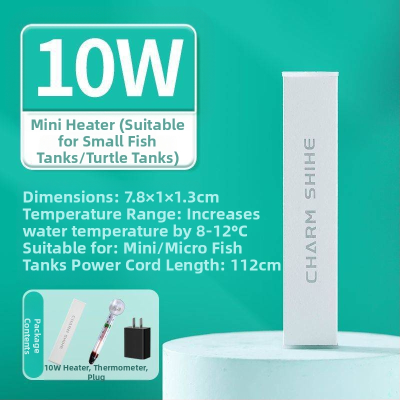 Akvárium fűtőrúd kicsi mini intelligens hőmérséklet-szabályozó irodai asztali üveg kerek henger automatikus hőmérséklet-szabályozó fűtőrúd