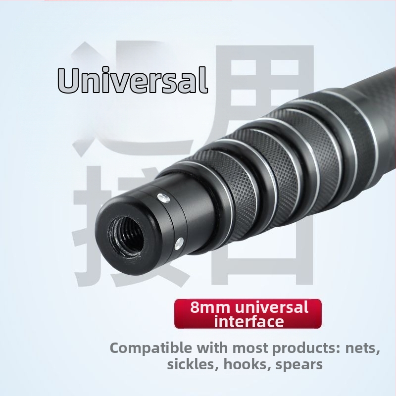 X9G naujas trumpos rankenos anglies pluošto didelių žuvų graibšto meškerės padėties nustatymo meškerė, sustorinta itin kieta teleskopinė